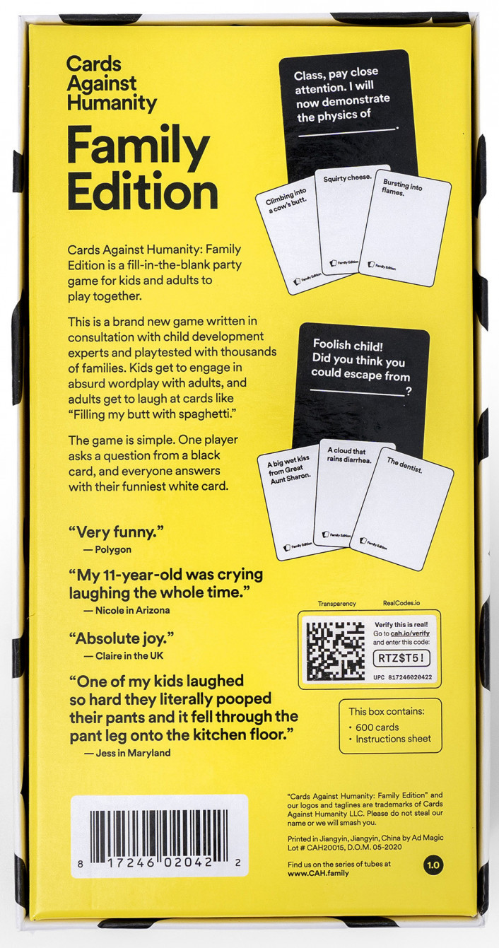 Cards Against Humanity : Family Edition